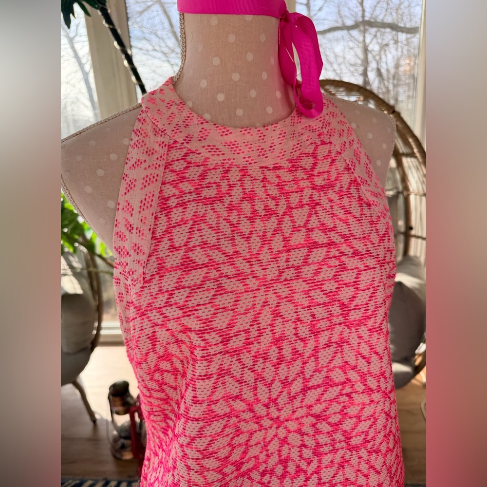 Hutch Pink Patterned Textile Dress - Picture 2 of 6